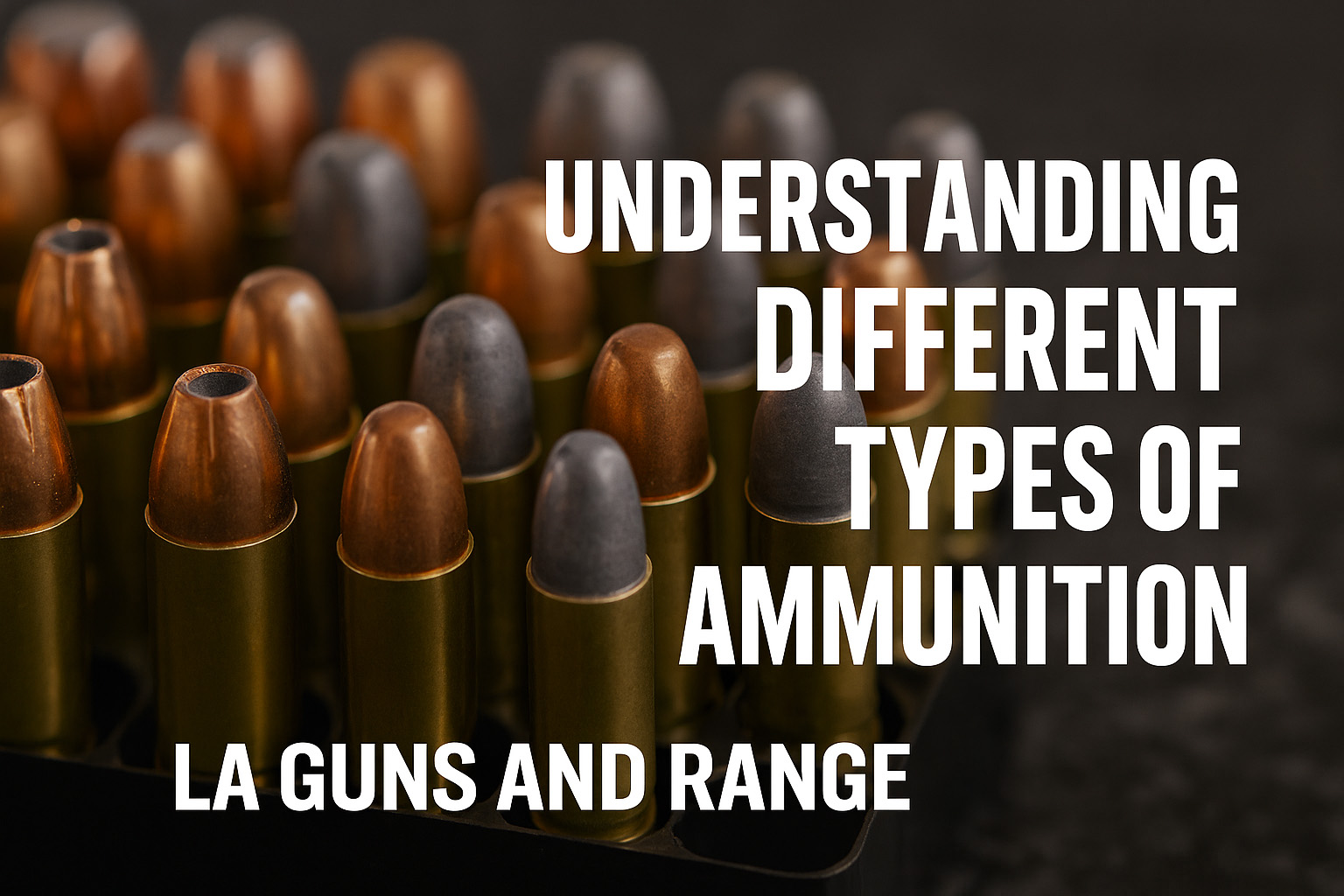 Understanding Different Types of Ammunition - LA Guns and Range